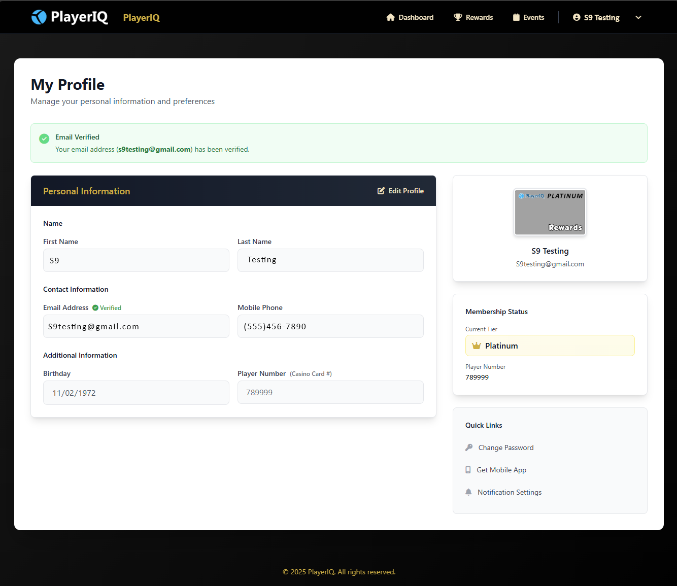 Player Portal